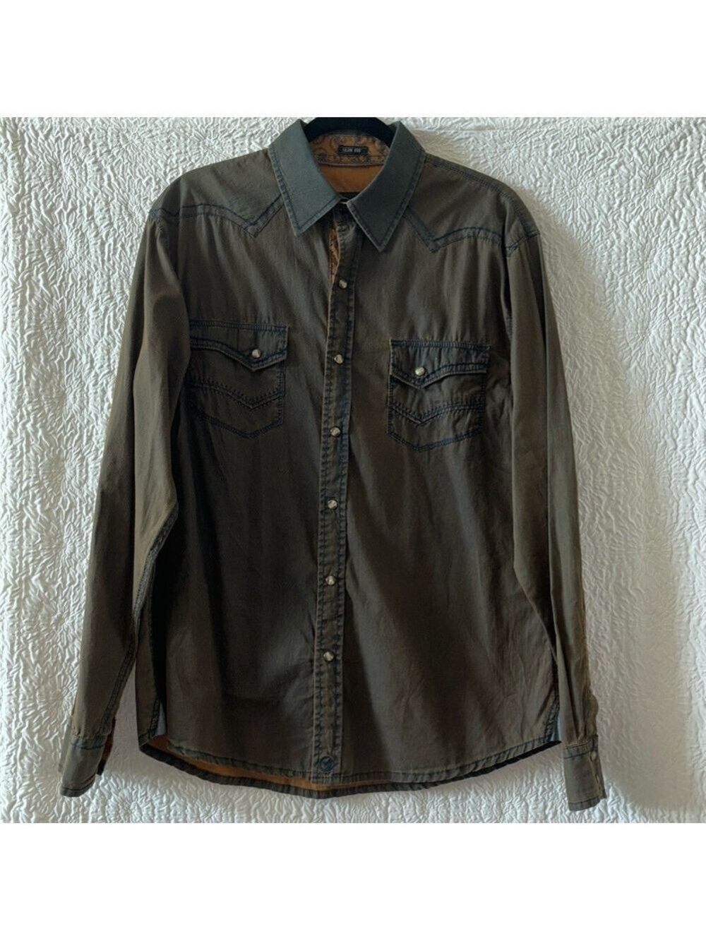 Moonshine Spirit by Brad Paisley Slim Fit Snap Down Long Sleeve Western Shirt